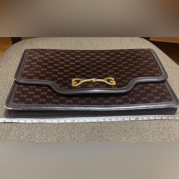 GUCCI Vintage Horsebit 1955 Clutch bag - Picture 6 of 9